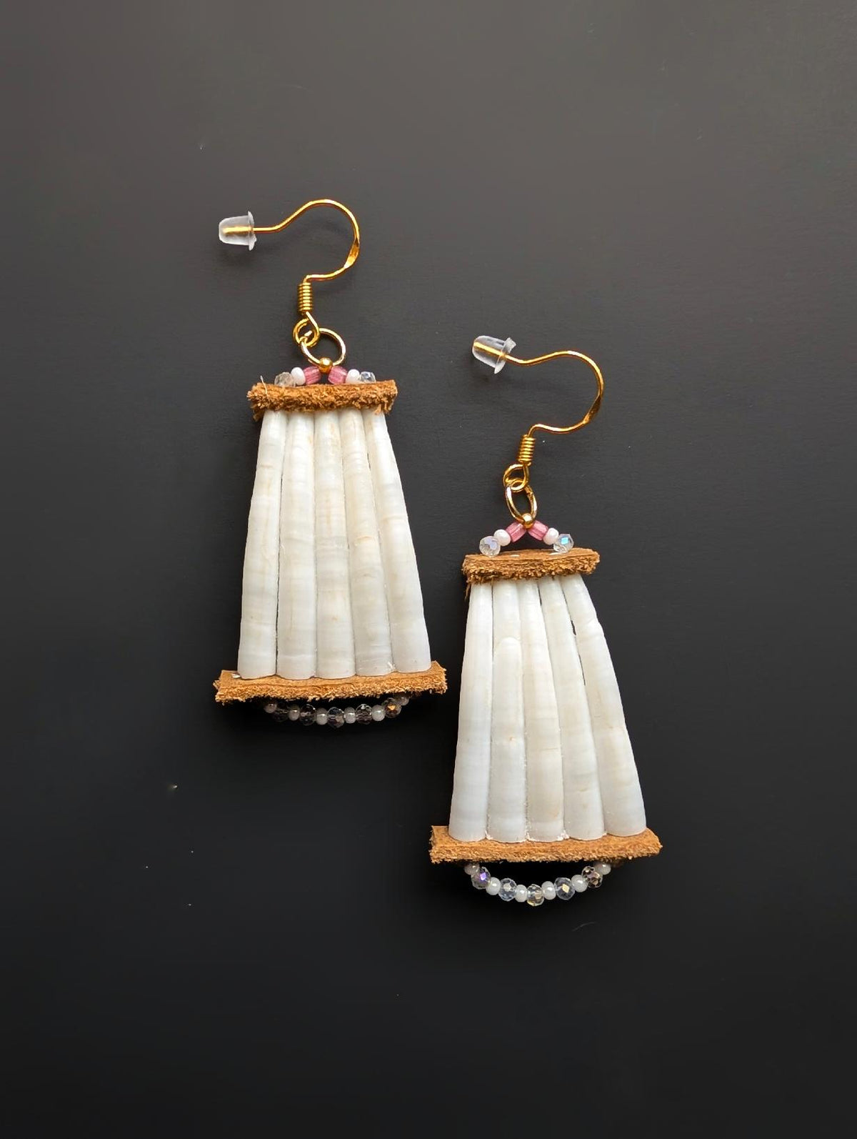 1.75" Dentalium Earrings