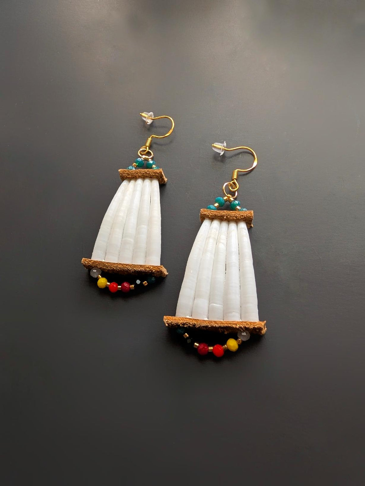 2.5" Dentalium Earrings